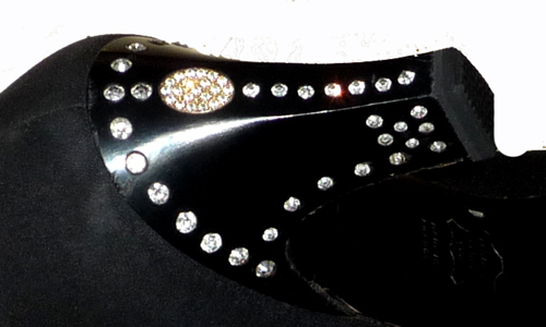 Charles Jourdan Diamante Heel Detail