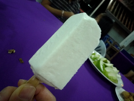 Home-made Coconut ice cream