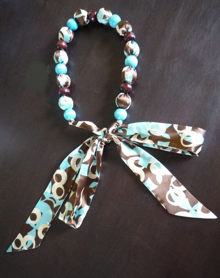 HNB - turqoise brown necklace