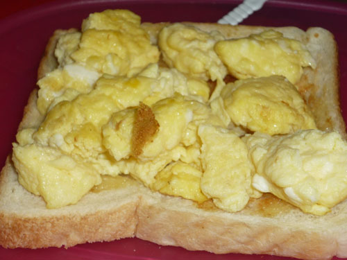 Scrambled Eggs on Toast